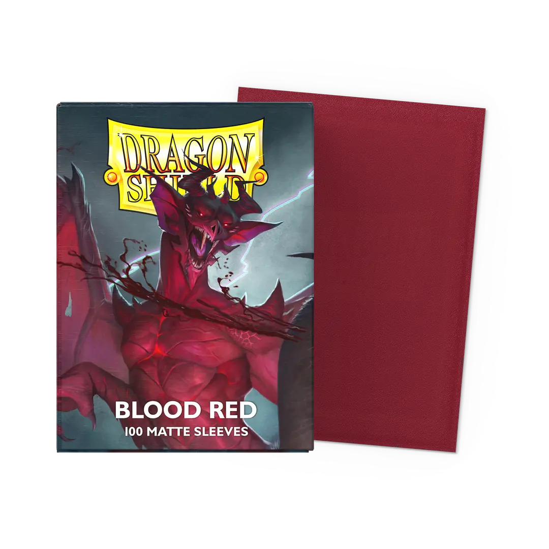 Dragon Shield Blood Red Matte Sleeves box - Standard