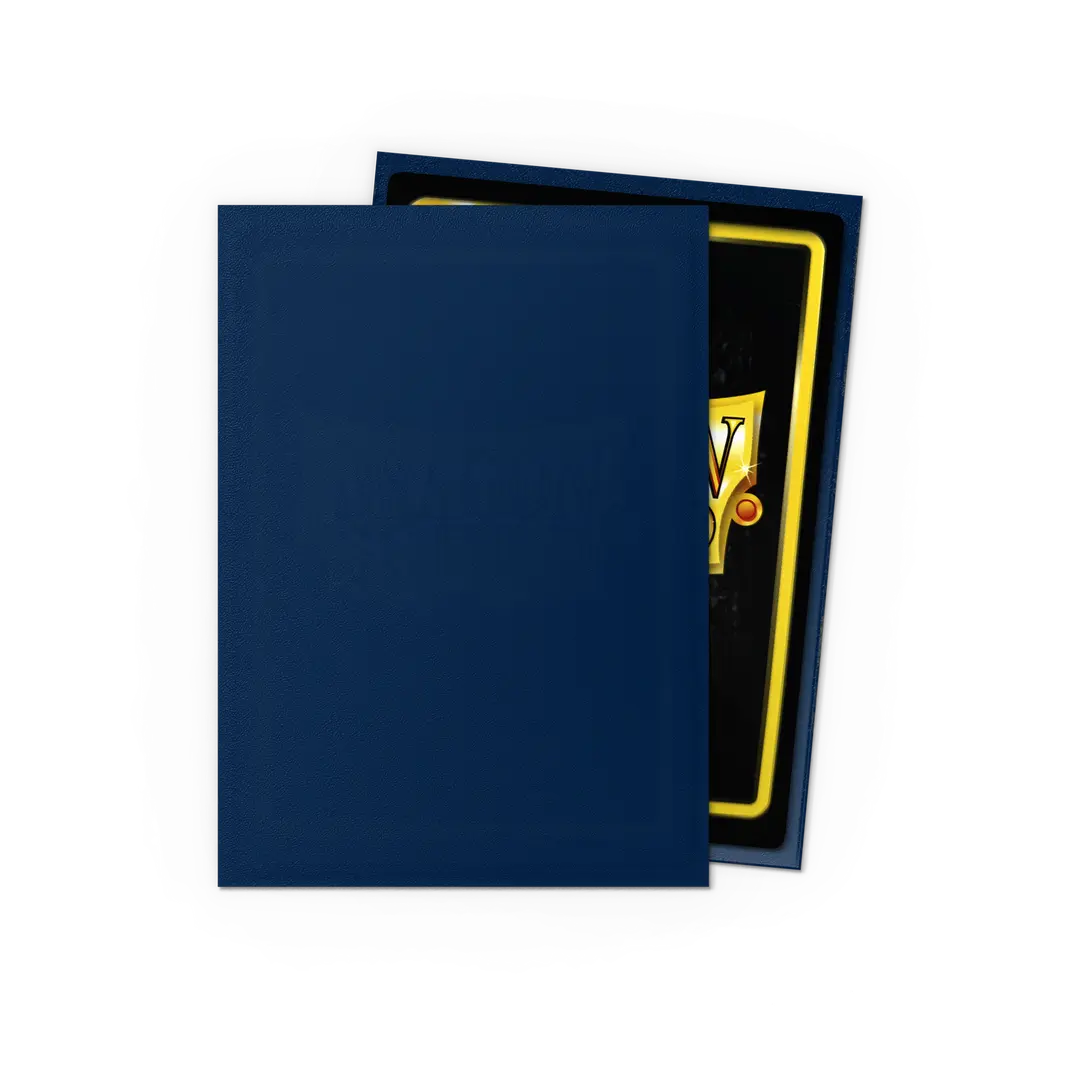 Dragon Shield Midnight Blue Matte Sleeves back - Standard