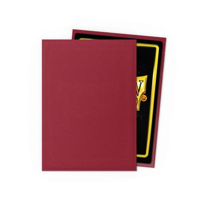 Dragon Shield Blood Red Matte Sleeves back - Standard