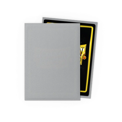 Dragon Shield Silver Matte Sleeves back - Standard