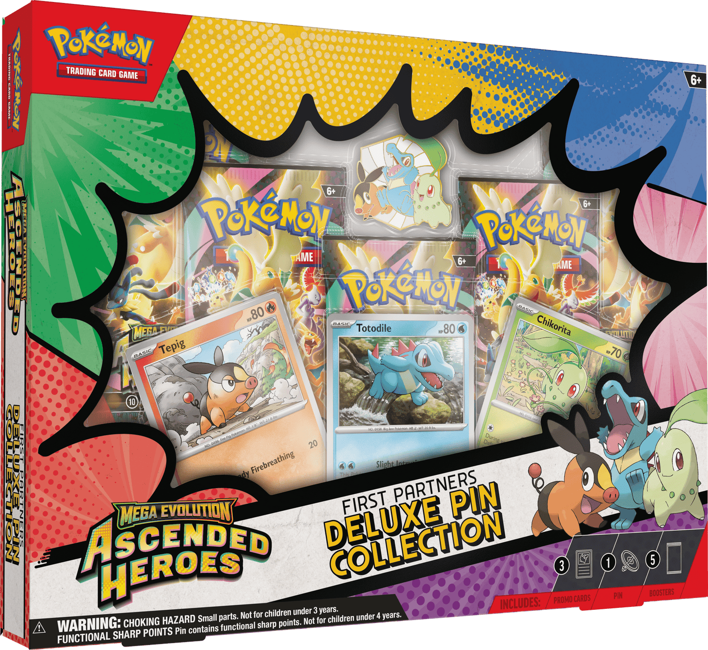 Pokémon: Ascended Heroes First Partners Deluxe Pin Collection