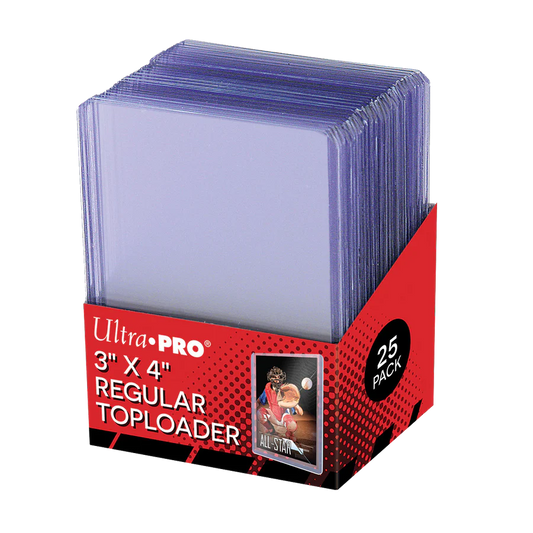 Ultra Pro Regular Toploader Clear - 25 pack box